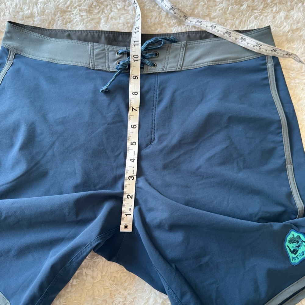 Patagonia Hydropeak Side Shore Board Shorts Blue Men's 18" Outseam Size 33 X 8 - Picture 8 of 11